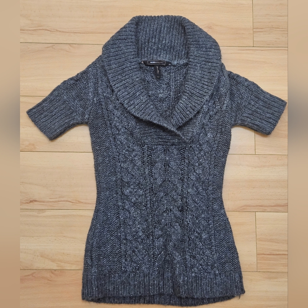 Gray Cable Knit Sweater